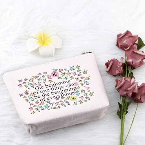 PXTIDY Heart Stop TV Show Makeup Bag LGBTQ Gift The Beginning Of One Thing Can Be The Beginning Of Everything