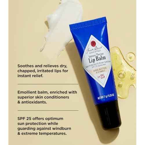Jack Black Intense Therapy Lip Balm, 0.25-Oz. ? SPF 25 Sun Protection, Lip Moisturizer, Hydrating Lip Balm with SPF, Lip Sunscreen