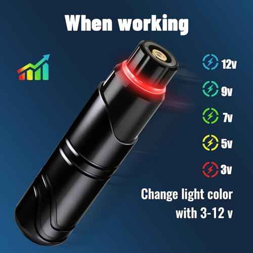YILONG Tattoo Pen Machine Kit Complete Rotary Gun Tattoo Machine with 20 Cartridge Needles Power Supply Tattoo Ink for Tattoo Artists (S2-Black)