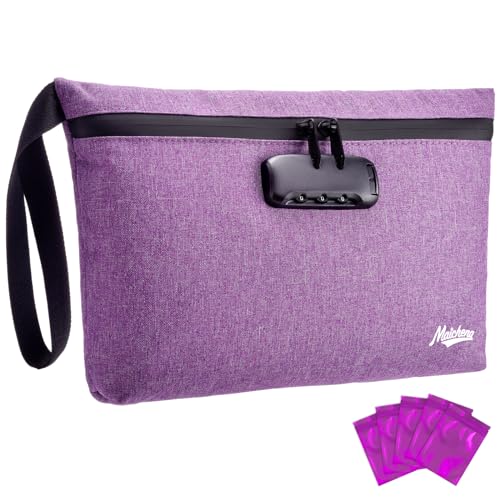 Storage Bag with Combination Lock 12.6"x7.5" Large Storage Container Medicine Lock Bag Money Organizer Travel Storage Case