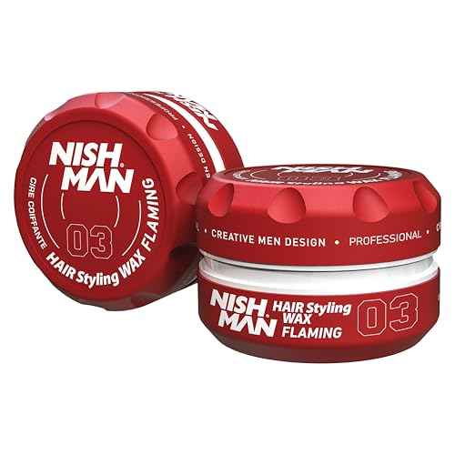 nishman Hair Styling Gel Wax Series 150ml (Pack of 1, 03 Flamming)