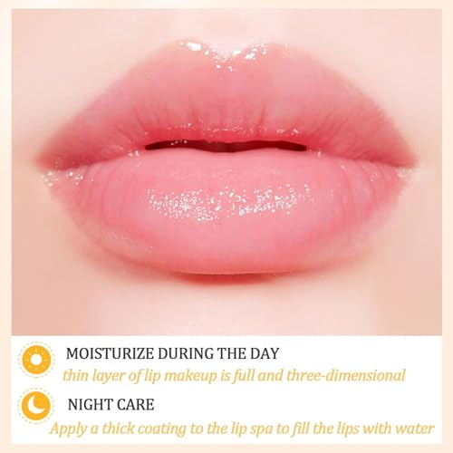 6Pcs Bee Lip Balm Honey Pot,Lip Sleeping Mask Hydrating Prevention Dry and Cracked Lip Scrubs Exfoliator Lip Care,Lip Mask Overnight Reduces Lip Lines