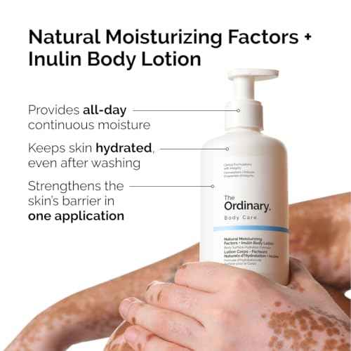 The Ordinary Natural Moisturizing Factors + Inulin Body Lotion, Lightweight Hydration for All-Day Moisture & Skin Barrier Support, 8.1 Fl Oz
