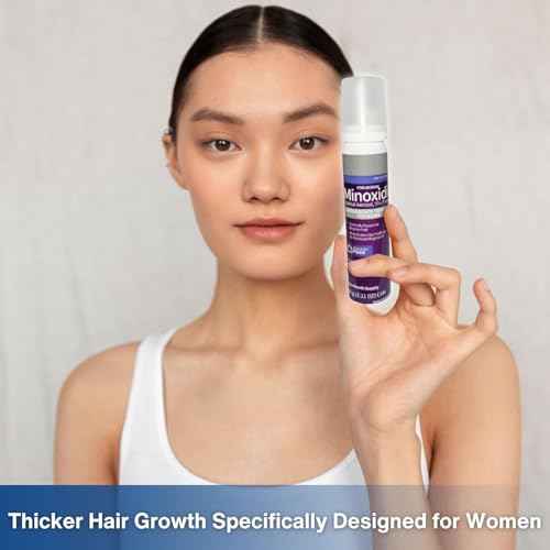 Minoxidil 5% Hair Growth Foam for Women | Unscented Once-A-Day Treatment for Thicker, Fuller Hair | Clinically Proven, Regrowth Solution for Thinning Hair | 2-Month Supply | Perrigo & Kirkland& Costco