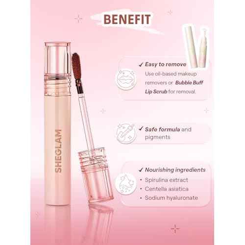 SHEGLAM Fall In Line Peel Off Lip Liner Stain Long Lasting Transfer-proof Nude Lip Tint-Pinky Promise