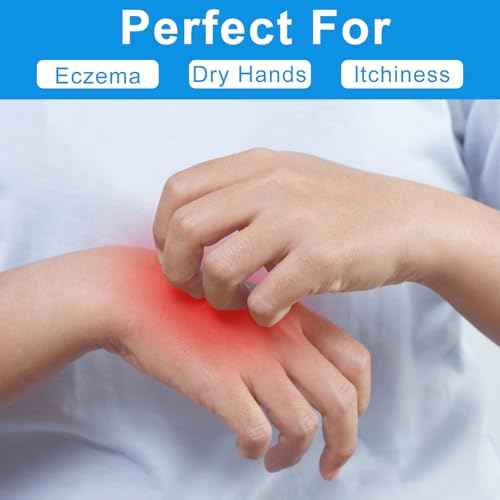 3 Pairs White Cotton Gloves for Dry Hands Sleeping, Premium Cotton Gloves for Eczema Lotion, Hand Gloves Moisturizing Overnight, White Gloves for Women & Men, Work Glove for Coin Jewelry Silver