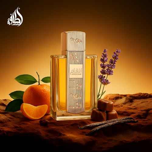 Lattafa Angham - Citrus, Lavender, Musk, Amber, Vanilla - Eau de Parfum Long-Lasting Fragrance for Unisex, 3.40 Ounce / 100 ml