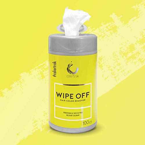 Colortrak Gentle Hair Color Remover Wipes, Moist, Non-irritating Towelettes, Formulated with Aloe, Easily Remove Hair Color Stains from Skin, Convenient Canister, 100 Wipes
