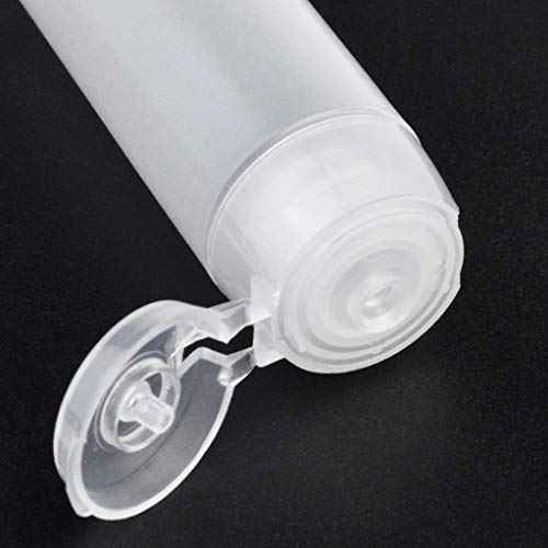 Nydotd 18 Pack Travel Size Plastic Squeeze Bottles for Liquids, 30ml/1Oz TSA Approved Makeup Toiletry Cosmetic Containers, Leak-Proof with Flip Caps, Refillable