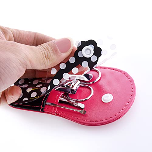 Fun Polka Dot Flip Flop Manicure Kit - Set of 4