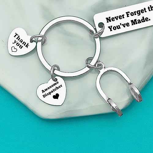 Xiahuyu 911 Dispatcher Gifts Keychain 911 Operator Gifts Emergency Dispatcher Appreciation Gift 911 Dispatcher Thank You Gift