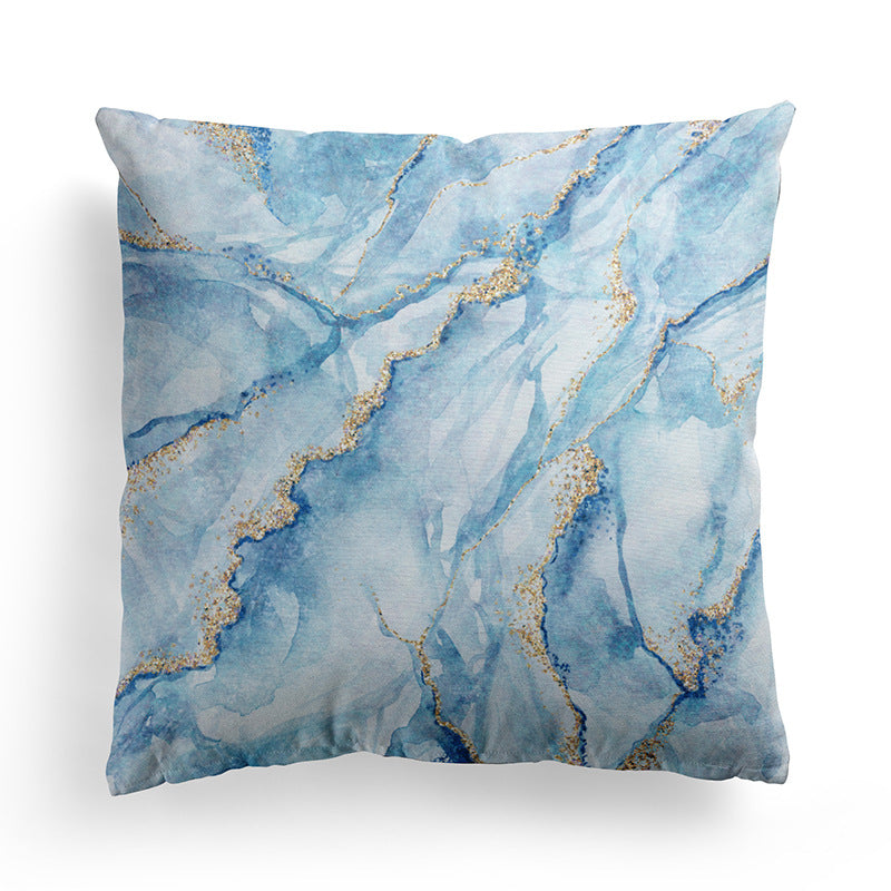 Minimalist Marble Texture Pillowcase for Living Room & Bedroom - 45x45 cm