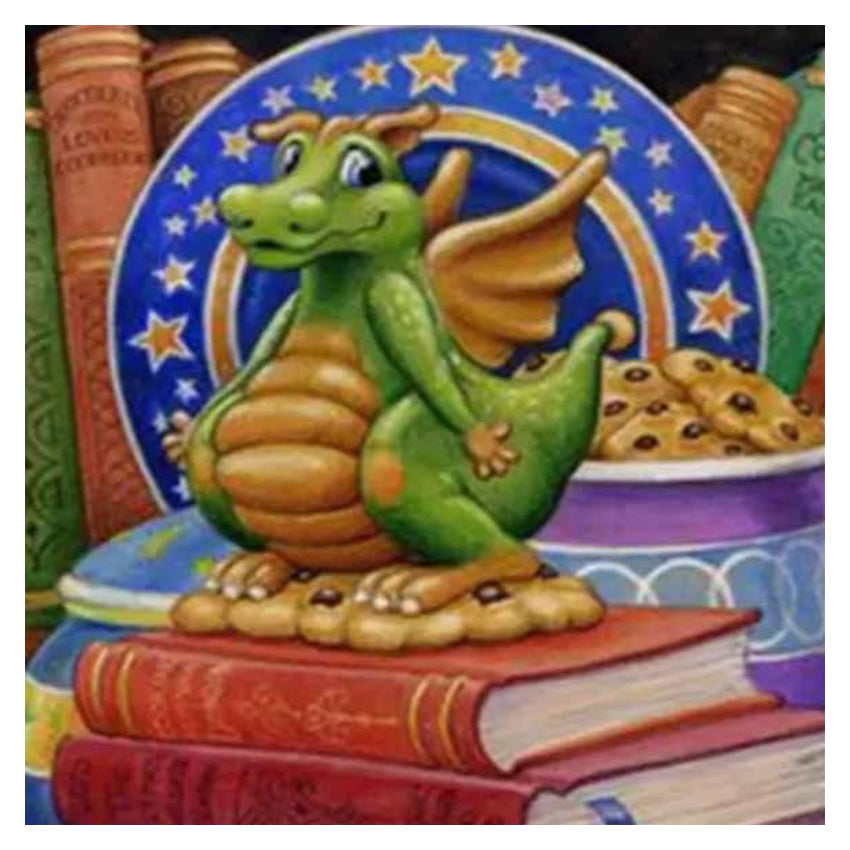 5D DIY Diamond Painting Kit Cartoon Animal Dragon Square & Round Styles