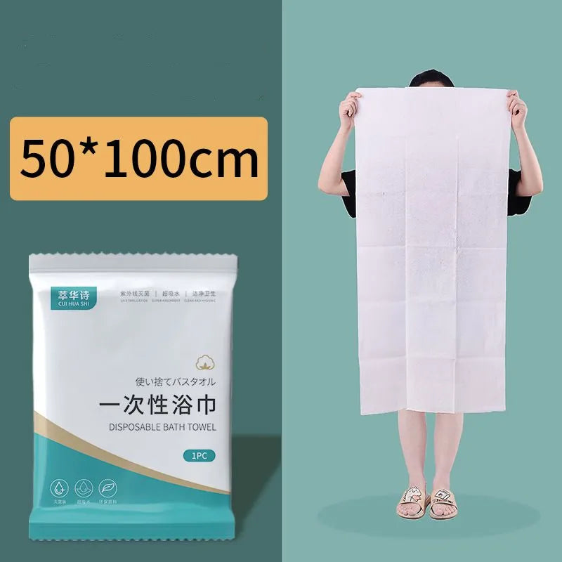 Disposable Microfiber Bath Towels Thickened Multiple Sizes - Pack of 1