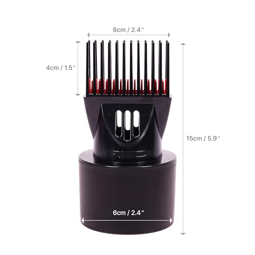 Red by Kiss Universal Detangling Blow Dryer Hair Styling Pik ? Double Layer Pik Attachment for Smooth, Frizz-Free Hair ? Compatible with All Hair Dryers, Wigs, Weaves & Natural Hair