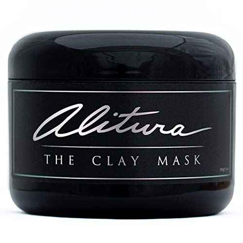 Alitura Clay Face Mask – Exfoliating, Hydrating & Anti-Aging Facial Mask with Vitamin C & Pearl Powder – Pore Cleansing Face Mask for Acne, Blackheads & Glowing Skin – 7.1 oz