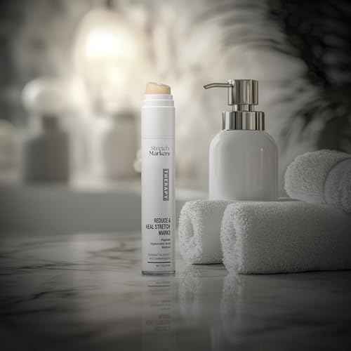 StretchMarkers Therapy Stretch Mark Cream ? Visibly Reduces and Treats, Stretch Marks Removal with Retinol, Hyaluronic Acid, Bioactive Peptides & 3D Stem Cell Technology, 1 fl oz