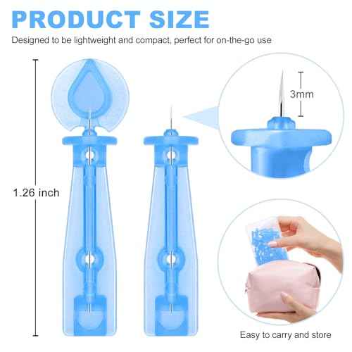 50PCS Disposable Acne Needle & 72 Dots Pimple Stickers - Ultrafine Pimple Popper Needle