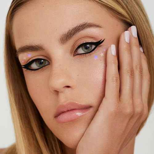 8 Sheets Eyeliner Stencil Stickers, Star Eye Winged and Smokey Eyeshadow Applicators Shaper Tool, Makeup Stencils Stickers for All Eye Shapes