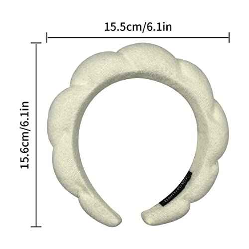 2 Pack Sponge Spa Makeup Headband for Women Face Washing, Makeup Removal, Shower, Skincare Material, Cute Design, Multifunctional Hair Band, Perfect Size, Great Gift
