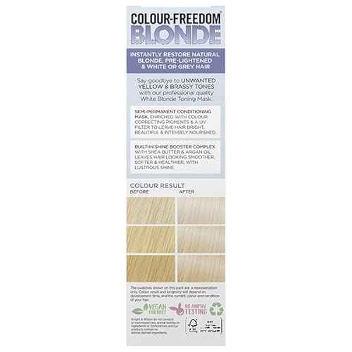 Blonde Hair Toner. Professional Deep Conditioning Hair Mask that Neutralizes Yellow & Brassy Tones. Cruelty Free & Vegan. By Knight & Wilson. 5.07 Fl Oz