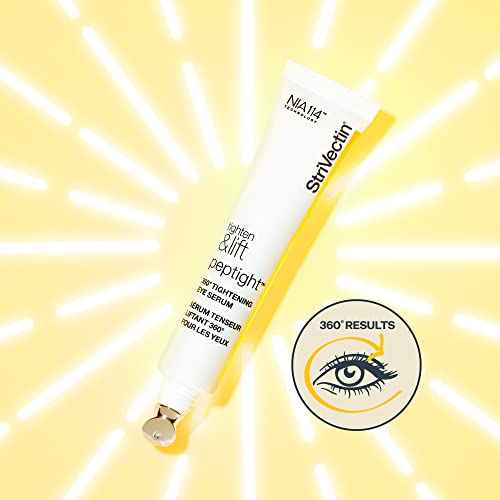 StriVectin Tighten and Lift Peptight 360 Degree Eye Serum with Tightening and Brightening Peptides for Wrinkles, Under Eye Bags and Puffiness, 1 fl. Oz
