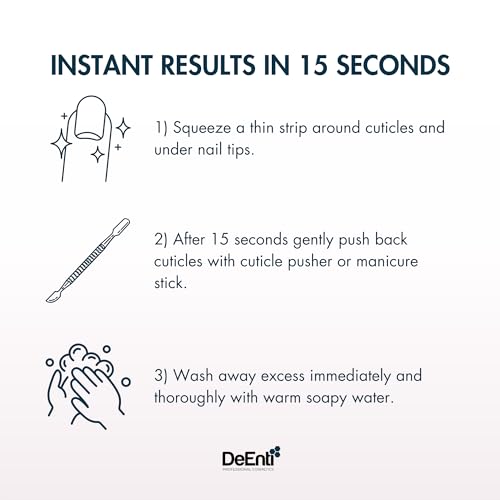 Instant Cuticle Remover Gel, Professional Cuticle Softener with Instant 15-Second Removal, 8oz Bottle for Hand, Foot & Nail Care, Salon Quality Manicure & Pedicure Supplies