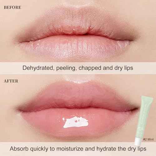 Glossy Butter Lip Balm Set, Instant Moisture and Hydration, Long-lasting Hydrating Non-Sticky Lip Gloss, Care and Soften Dry Lips , 4 Pcs