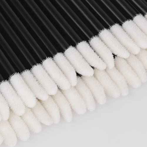 500PCS Lip Wands Applicators Disposable - Vaincre Lip Brush, Lipstick Lint Free Brush Makeup Gloss Wands, Makeup Applicator Beauty Tool Kits Black