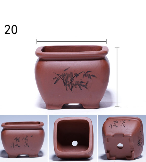 Purple Sand Flowerpot Tray for Yixing Pots - Garden & Home Storage