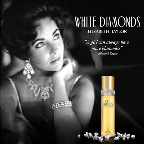 Elizabeth Taylor White Diamonds Women's Perfume Set, Body Lotion, Eau de Toilette & Parfum Replica, 3 Piece Set