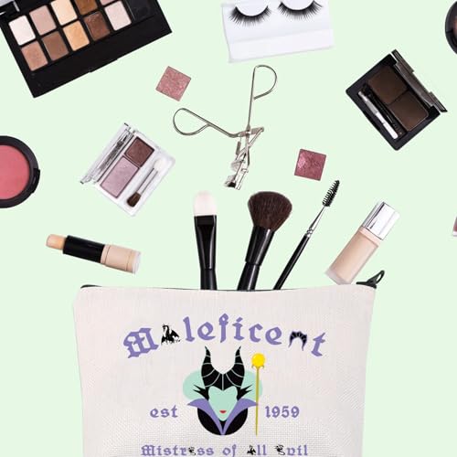 FOTAP Evil Queen Gifts Evil Queen Zipper Pouch Makeup Male Est 1959 Zipper Pouch Villains Movie Cosmetic Bag (Male)