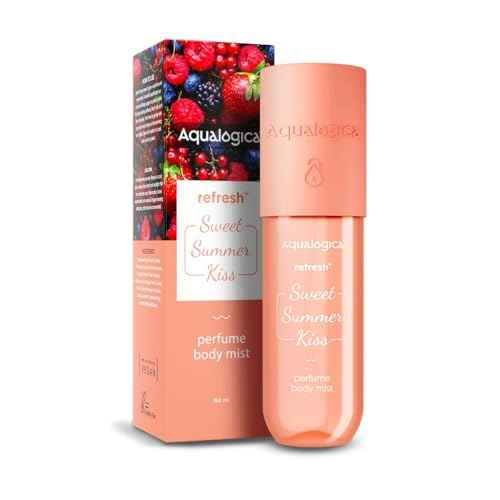 Aqualogica Strawberry Body Mist with Zemea & Hyaluronic Acid ? Sweet & Sensual Long-Lasting Fragrance, Lightweight & Refreshing Perfume Spray for Women, 5.07 Fl Oz/150 ml