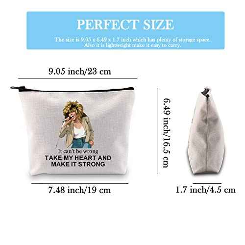 GJTIM Musical Gift Musical Song Lyrics Gift Musician Inspired Zipper Pouch Musical Theatre gift Musical Makeup Bag (Make It Strong Bag)