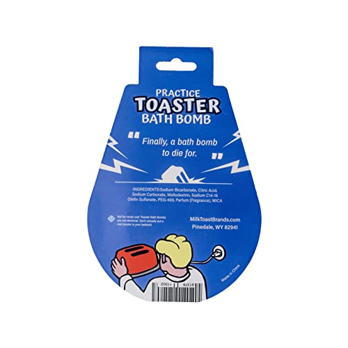 Toaster Bath Bomb ? Funny Gag Gift for Adults, Hilarious Office Prank, White Elephant, Secret Santa, Stocking Stuffer for Men, Women, Teens, and Coworkers