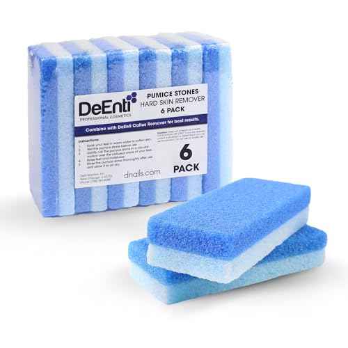 Pumice Stones, Pack of 6 Professional Grade Pumice Stone for Feet, Salon Quality Foot Callus Remover, Double Sided Foot Scraper, Home Manicure and Pedicure Tools