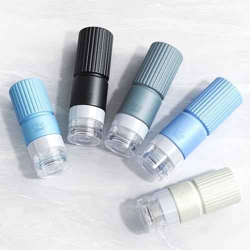 19 pack Travel Bottles for Toiletries,TSA Approved Silicone Travel Containers jar for Toiletries,Leak Proof 3oz Refillable Liqus Shampoo And Conditioner Travel Essentials toiletry (black)