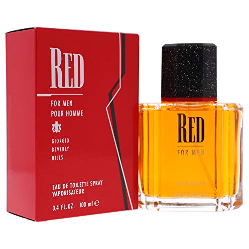 Giorgio Beverly Hills Men's Cologne, Red, Eau De Toilette EDT Spray, 3.4 fl oz
