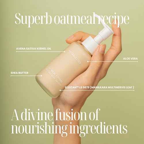 Organic Oatmeal Lotion - Nurtures Dry Itchy Skin Plant-Based Body Moisturizer with Aloe Vera + Shea Butter 3.38 fl. oz