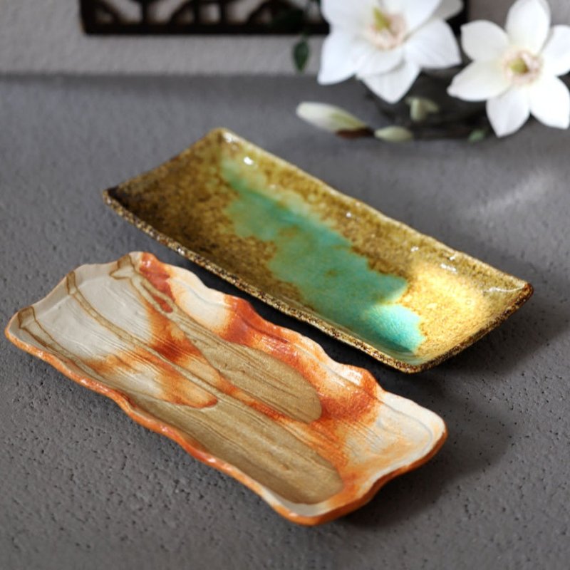 Handmade Rectangular Sushi & Fruit Salad Plate - Porcelain Serving Platter