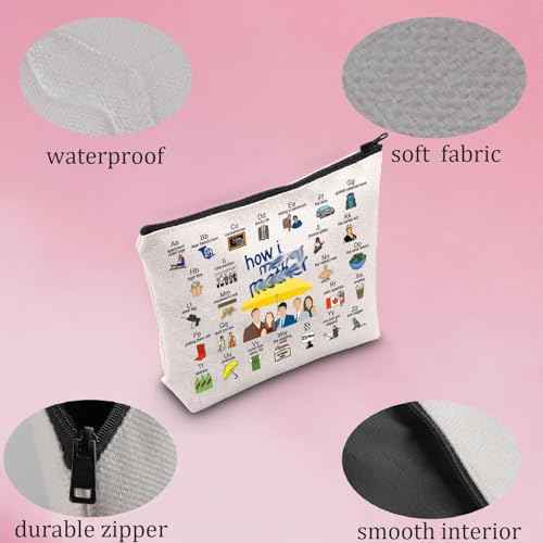 HIMYM Tv Show Inspired Gift Tv Series Merchandise for Fans Mother Makeup Zipper Pouch (HIMY makeup)