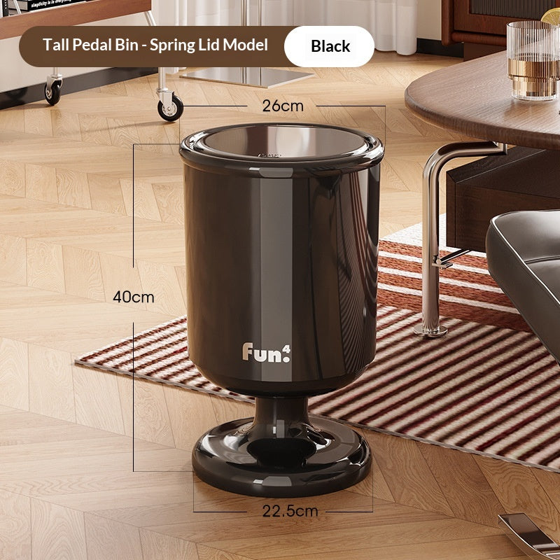 Tall Wine Glass Storage Bucket with Cover - Household Organizer