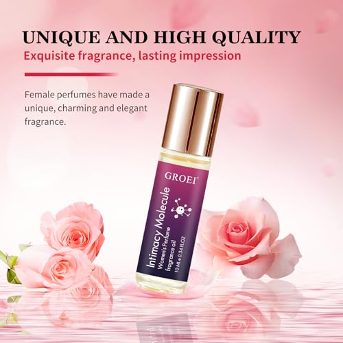 GROET Roll-On Perfume Oil for Women | 10ml Travel Size with Lavender & Citrus | Long-Lasting Botanical Fragrance | Natural Skin-Friendly Formula (2 PC)