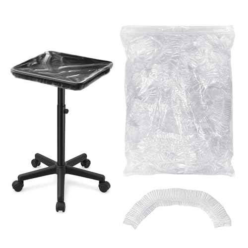 50 PCS Disposable Thickened Version Tattoo Tray Covers, Fits 18x13 Inch Trays, Transparent Tattoo Arm Rest & Salon Tray Covers, Tattoo Table Station Cover, Tattoo Accessories & Salon Equipment