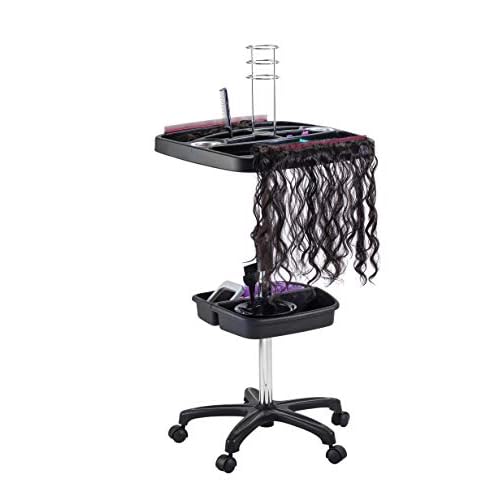 DOMPEL Mega Hair Trolley Station Model 501 | Stylish and Functional Hair Salon Organizer with Extra Storage Space