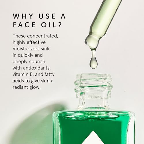 HERBIVORE Emerald Facial Oil | Hydrating, Glowing, Calming & Moisturizing Facial Oil with Ashwagandha & Squalane, Plant-based, Vegan, Non-Comedogenic