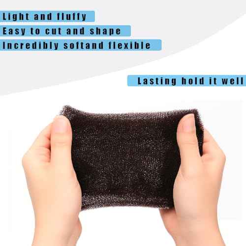 Dark Brown Hair Sponge for Updo - Hair Donuts for Updos£¨50 Bobby Pins+20 U-Clips£©Volume Hair Bumps Tool£¬Hair Padding for Updos