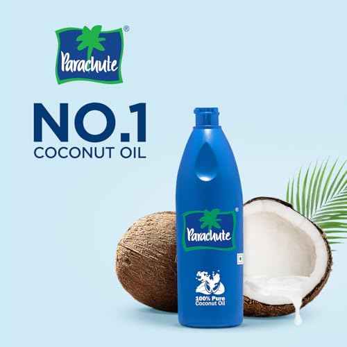 Parachute 100% Pure and Natural Unrefined Coconut Oil | No Chemicals & Added Preservatives | 18.8 fl oz