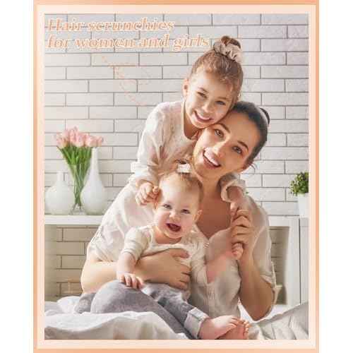 5 PCS Furry Scrunchies -Elastic Hair Scrunchies Fur Hair Ties Ponytail Holder Hair Bands Fuzzy Hair Accessories for Women and Girls(Khaki)