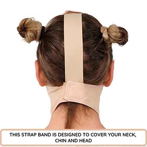 IKIDO Post Surgery Neck and Chin Compression Garment Wrap Bandage for Women, Face Slimmer